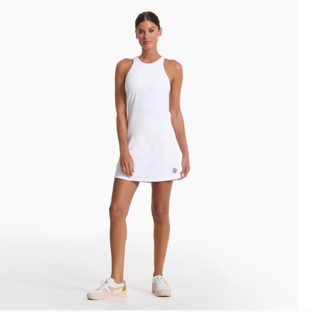 Vuori Classic White Midi Dress